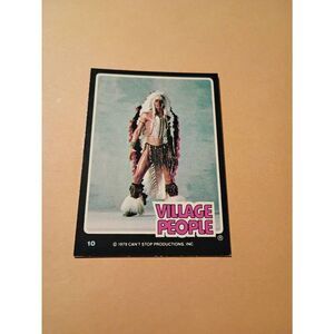 Vintage 1979 Village People Trading Card #10 Disco Era Vintage Music Collectible